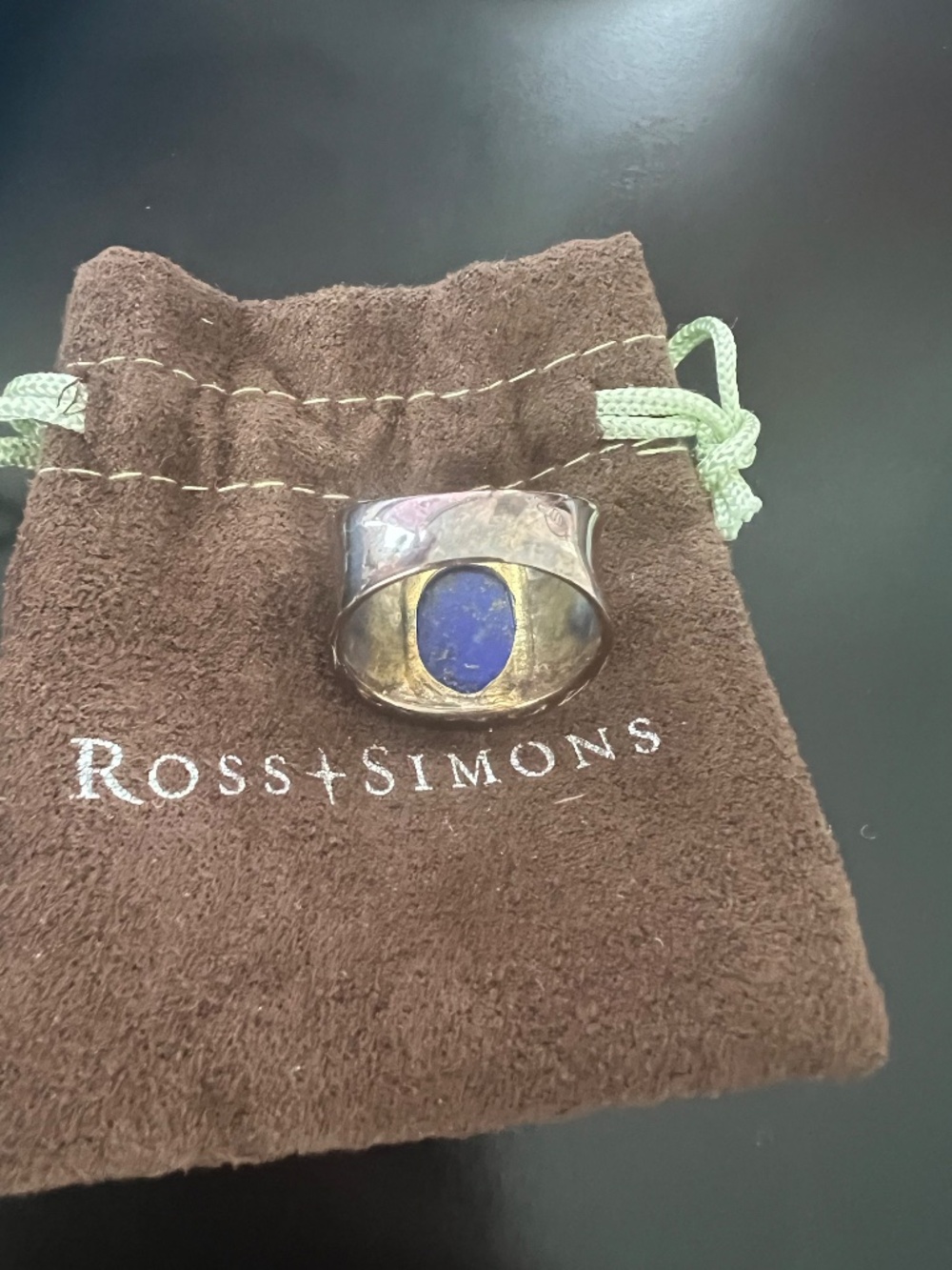 Ross-Simons Vintage Blue Lapis Statement Ring Size 9 - Picture 2 of 7